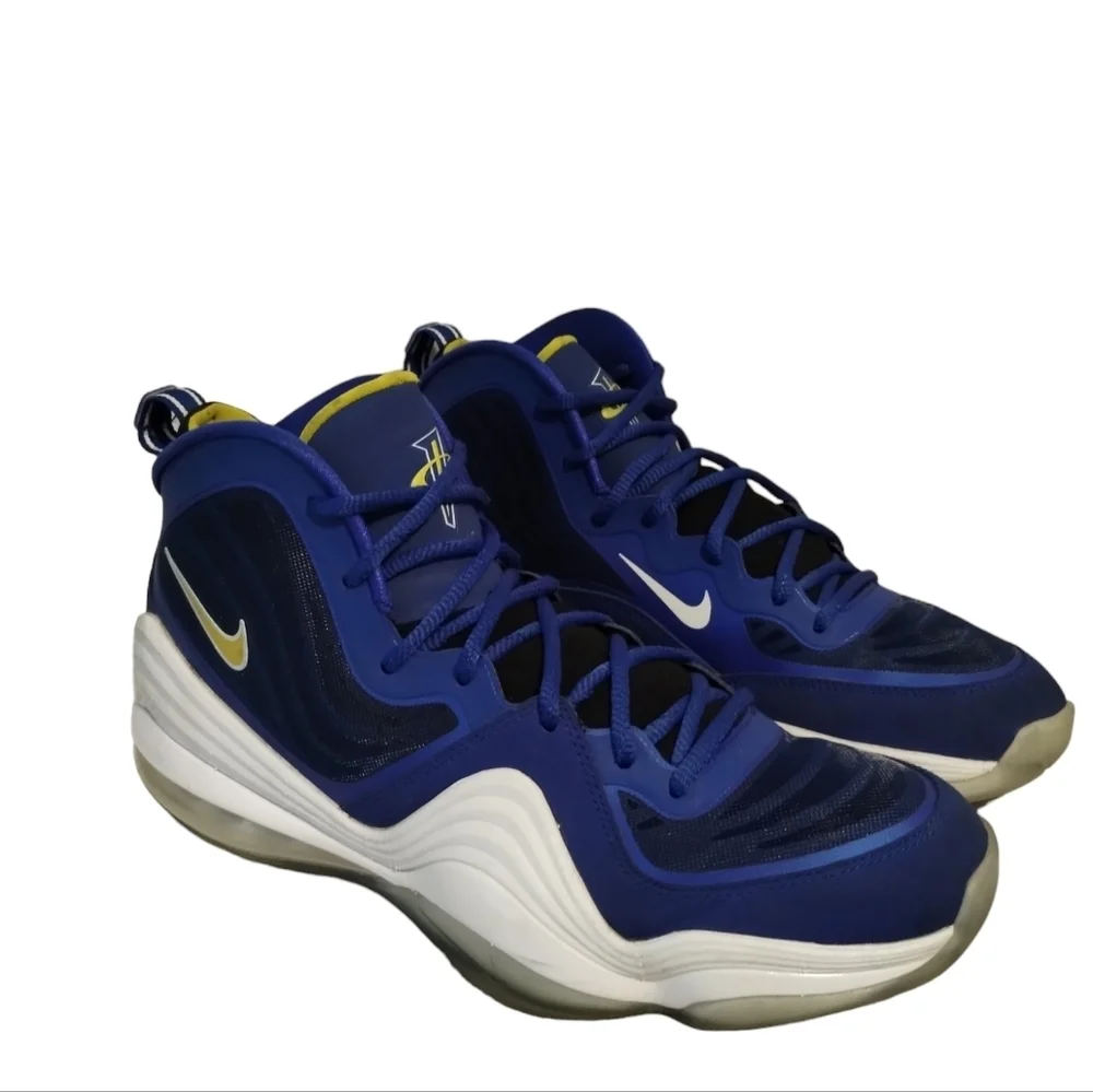 Nike Air Penny‎ V 5 Blue Chips Athletic Basketball Hip-Hop Sneakers Size 11